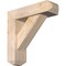 Ekena Millwork Traditional Craftsman Smooth Bracket w/ Offset Brace, Douglas Fir, 5 1/2"W x 18"D x 18"H BKT0604X18X18TRA04SDF - alternate 1